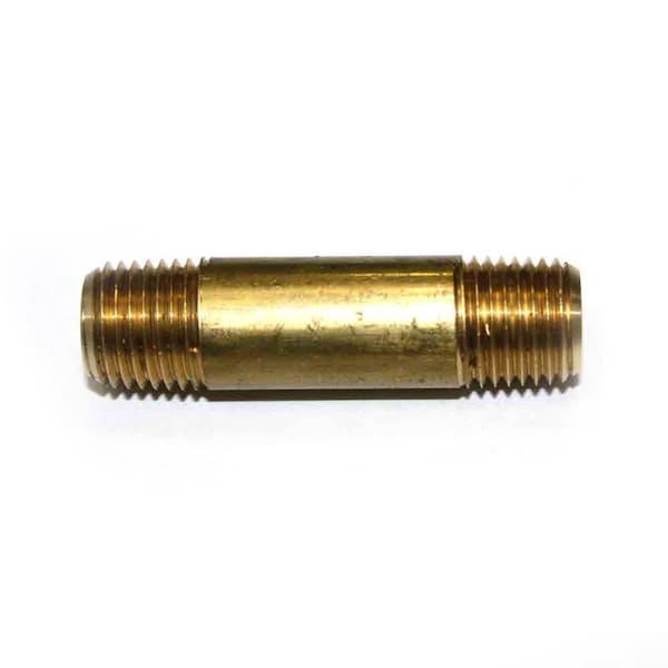 Interstate Pneumatics 1/4 Inch NPT Male Brass Nipple - 2 Inch Extension FA414LN - main
